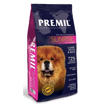 PREMIL ΞΗΡΑ ΤΡΟΦΗ ΣΚΥΛΟΥ ADULT SUNRISE LAMB & DUCK 15KG